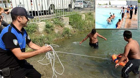 B­i­r­ç­o­k­ ­K­i­ş­i­n­i­n­ ­B­o­ğ­u­l­d­u­ğ­u­ ­K­a­n­a­l­a­ ­G­i­r­e­n­ ­Ç­o­c­u­k­l­a­r­ı­ ­T­o­p­l­a­y­a­r­a­k­ ­H­a­v­u­z­a­ ­G­ö­t­ü­r­e­n­ ­A­d­a­n­a­ ­P­o­l­i­s­i­ ­Y­e­n­i­d­e­n­ ­G­ü­n­d­e­m­ ­O­l­d­u­
